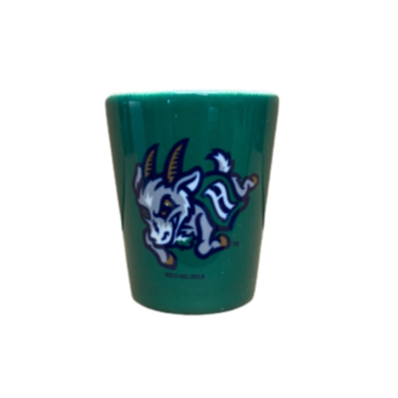 Hartford Yard Goats Green Ceramic 2 oz Shot Glass