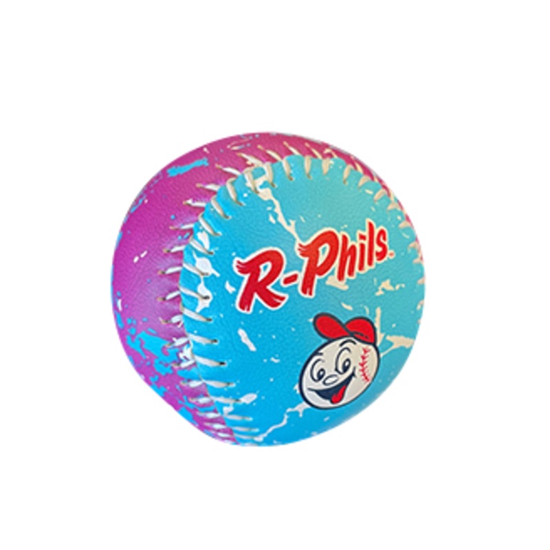 R-Phils Screwball Blue and Purple Distressed Baseball