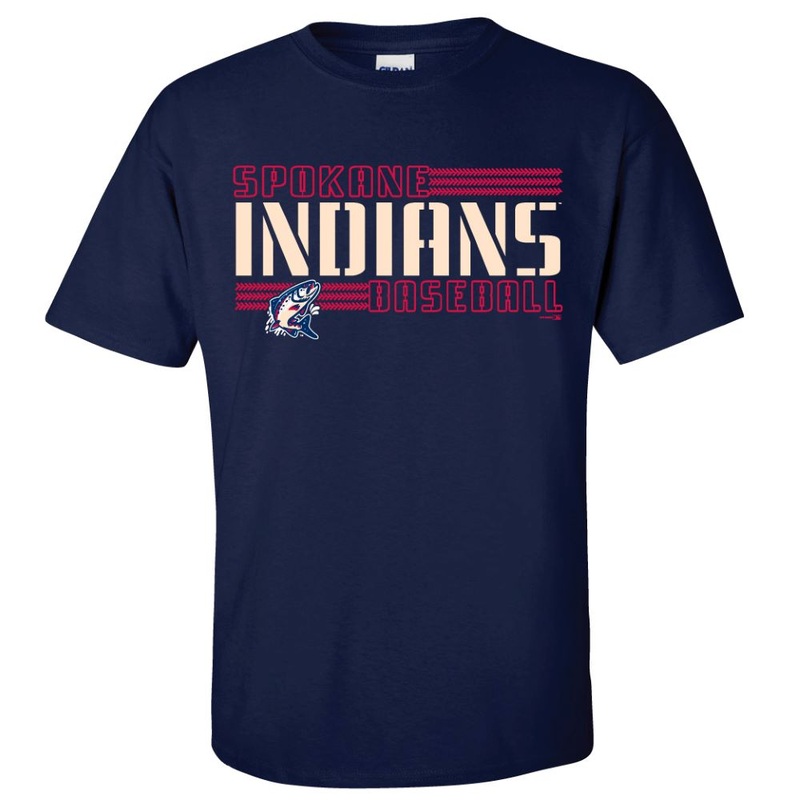 Spokane Indians Navy Bobby Redband Tee