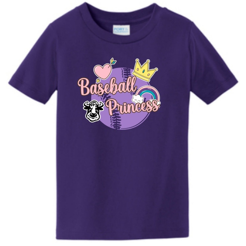 Toddler Baseball Princess Tee|2T|3T|4T|5T