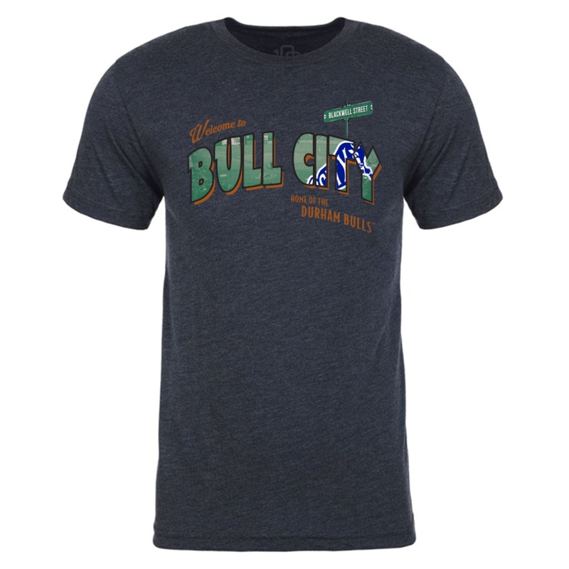 Durham Bulls 108 Bull City Postcard Tee