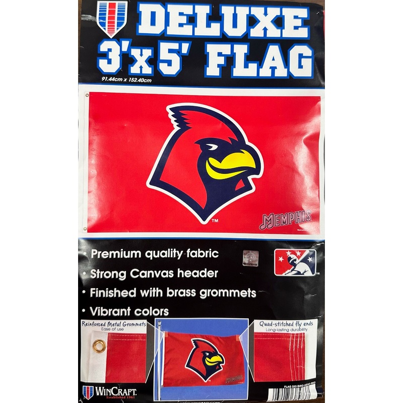 FLAG 3X5 BIRD HEAD – RED