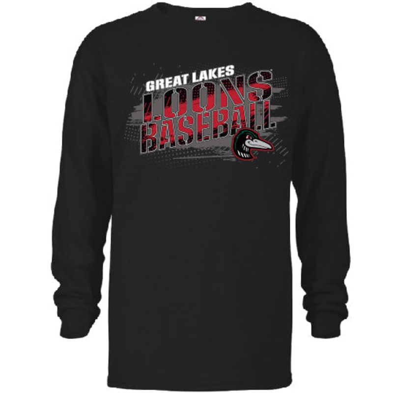 Great Lakes Loons Bimm Ridder Black Long Sleeve – Youth