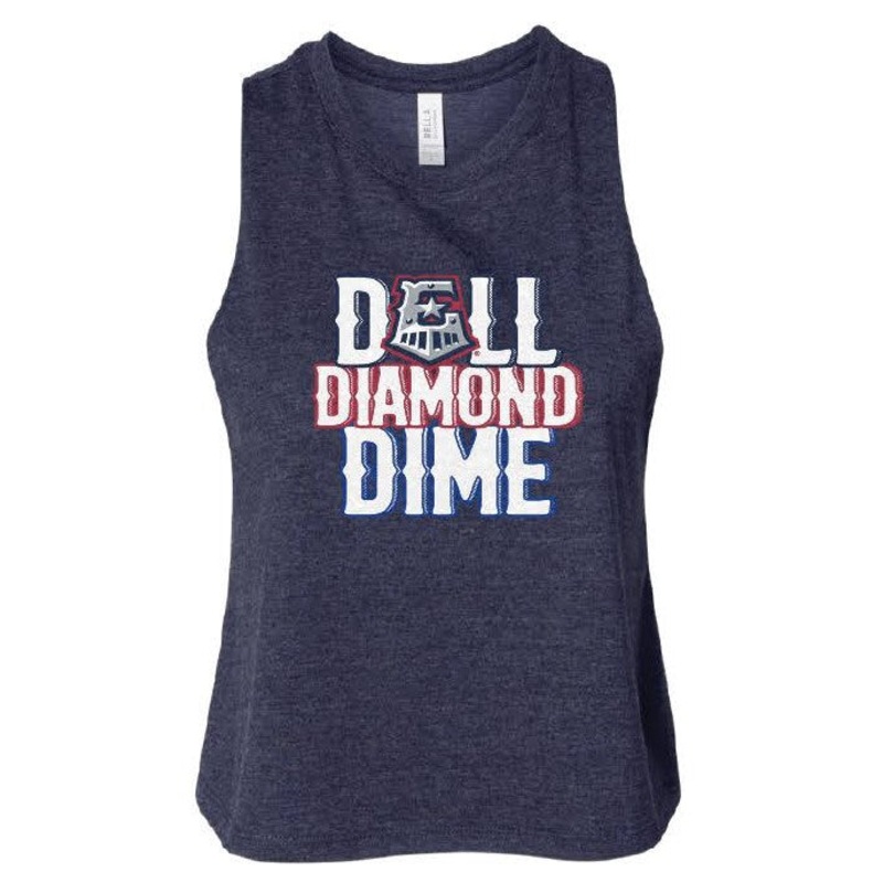 Round Rock Express Ladies Dell Diamond Dime Crop Top Tank