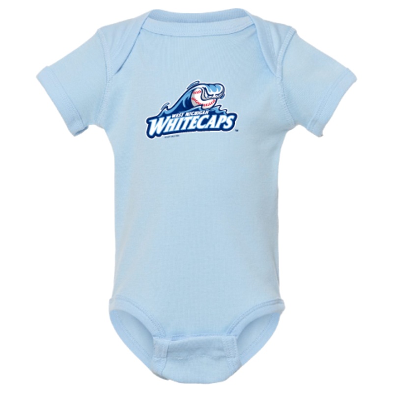 West Michigan Whitecaps Infant Light Blue Onesie