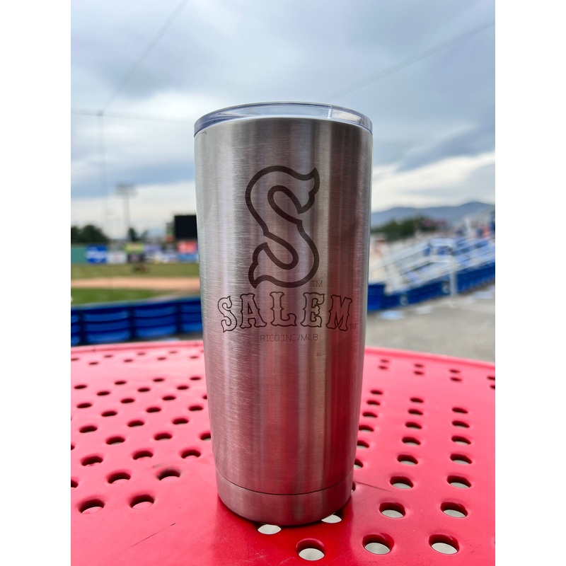 Salem Red Sox Laser Engraved 20oz. Stainless Steel Tumbler