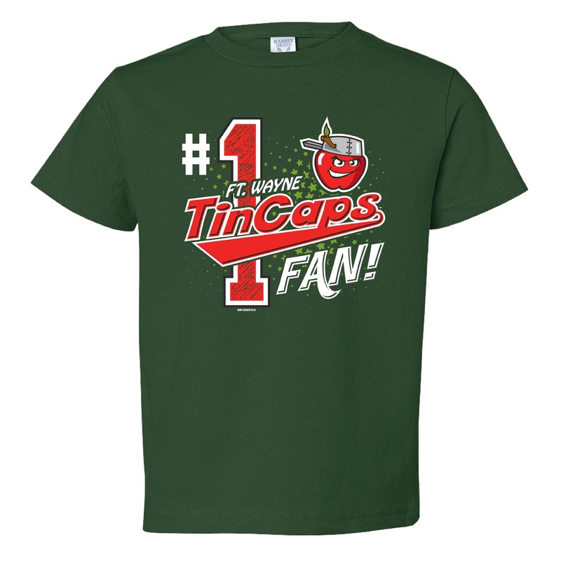 Fort Wayne TinCaps Glidden Toddler Dark Green Tee