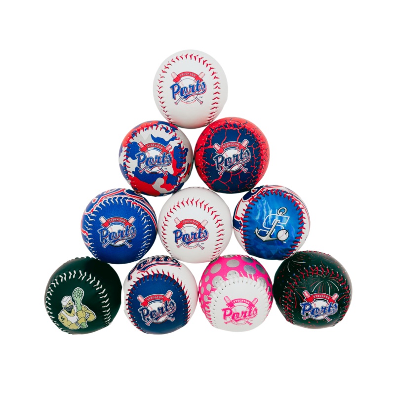 Logo Baseballs – All White – Color/Themed – Mini Baseballs
