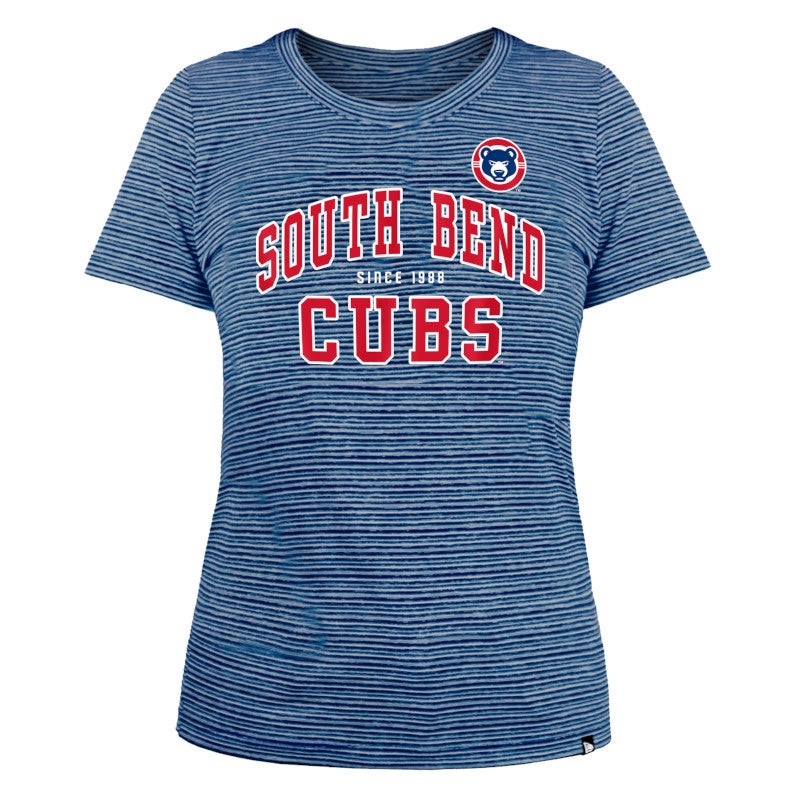 New Era South Bend Cubs Women’s Scoop Neck Performance Stripe Tee