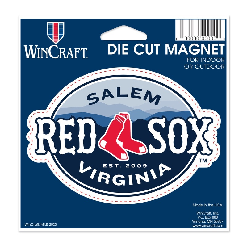 Salem Red Sox Die Cut Magnet