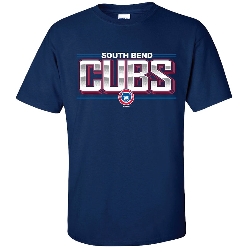 South Bend Cubs Block T-shirt|SM|MED|LG|XL|2XL|3XL|4XL|No|Yes