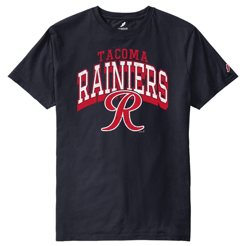 Tacoma Rainiers League Navy Arch Tee