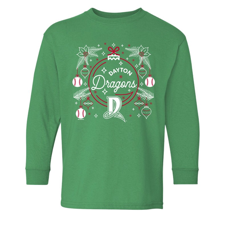 Youth Carols L/S T-Shirt|Small|Medium|Large|XLarge|Green