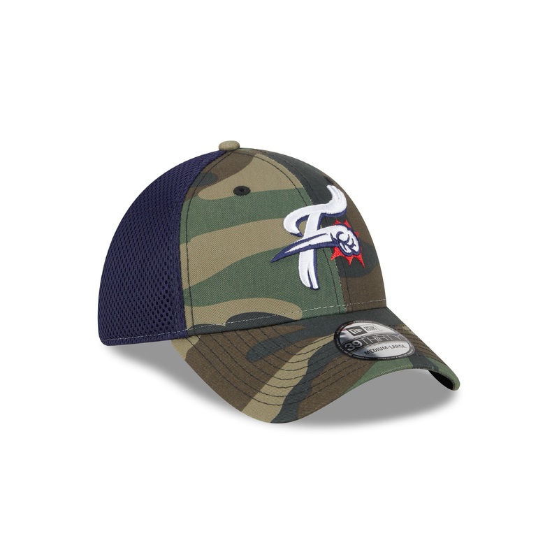 New Era 39Thirty Camo and Navy Neo F-Fist Stretch Fit Hat