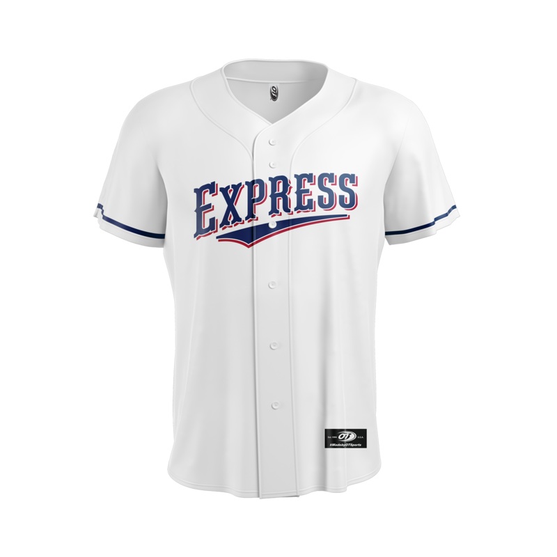 Round Rock Express OT Sports Home White Tackle Twill Replica Jersey