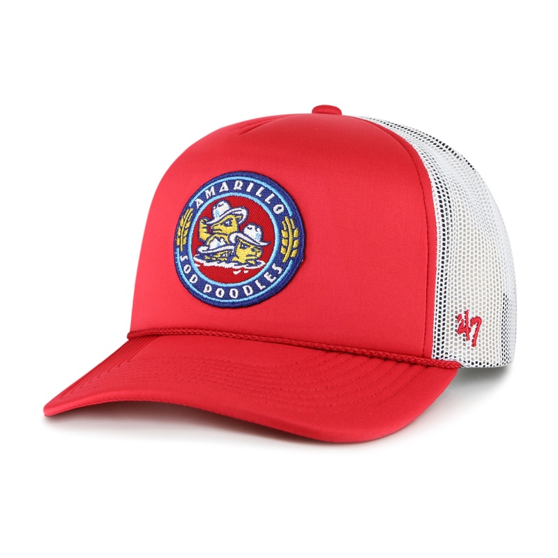 Amarillo Sod Poodles ’47 Red Crest Patch Trucker