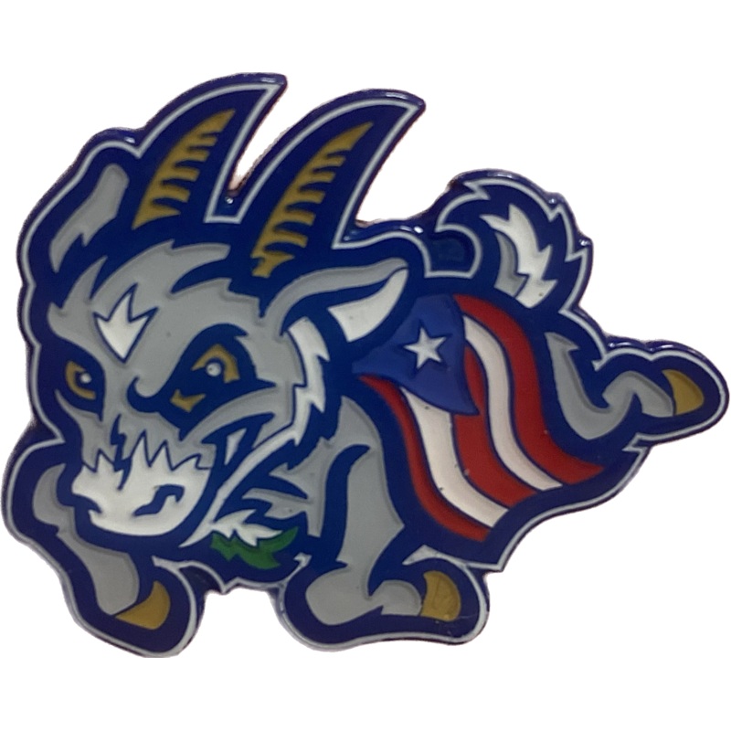 Hartford Yard Goats Charging Goat Puerto Rican Lapel Pin