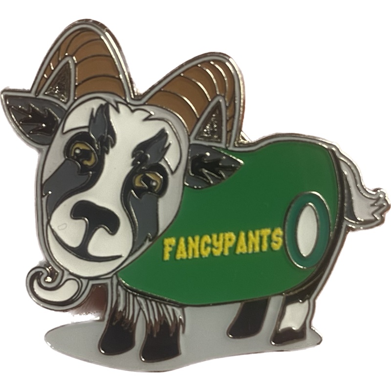 Hartford Yard Goats Fancy Pants Lapel Pin
