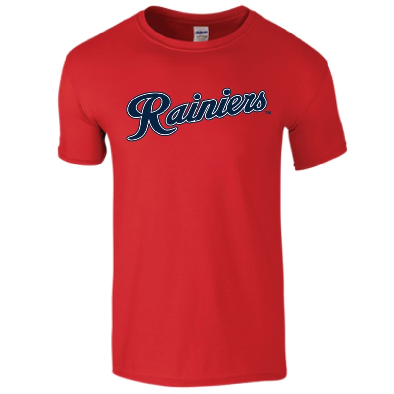Tacoma Rainiers Red Script Tee
