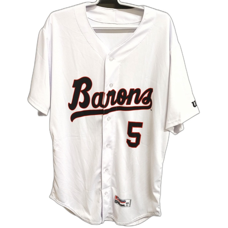 1990 Barons White #5 Jersey|Small|Medium|Large|X-Large|2X-Large|3X-Large