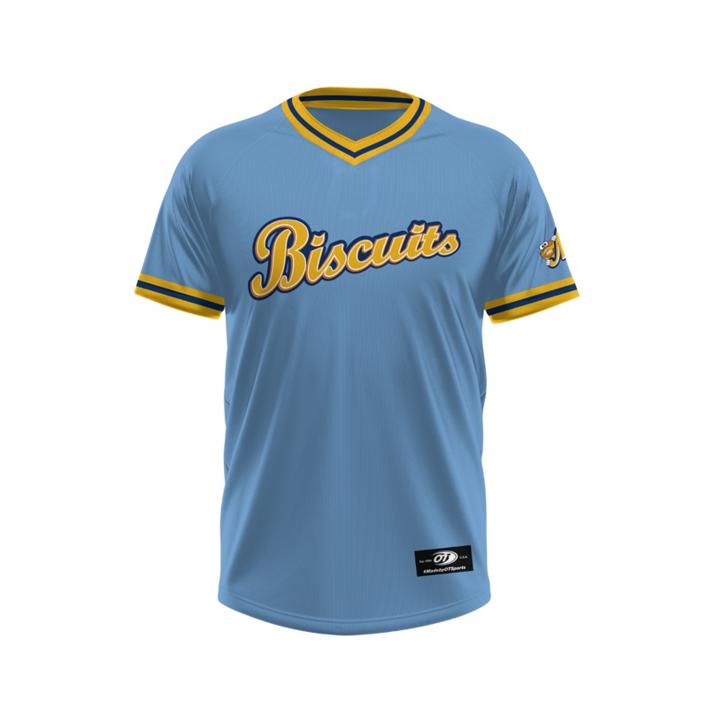 Authentic Powder Blue Biscuits Jersey