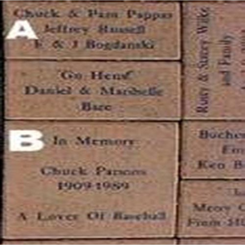 Huntington Center Bricks|4×8 Brick (3 lines of text – 20 characters per line)|8×8 Brick (6 lines of text – 20 characters per line)