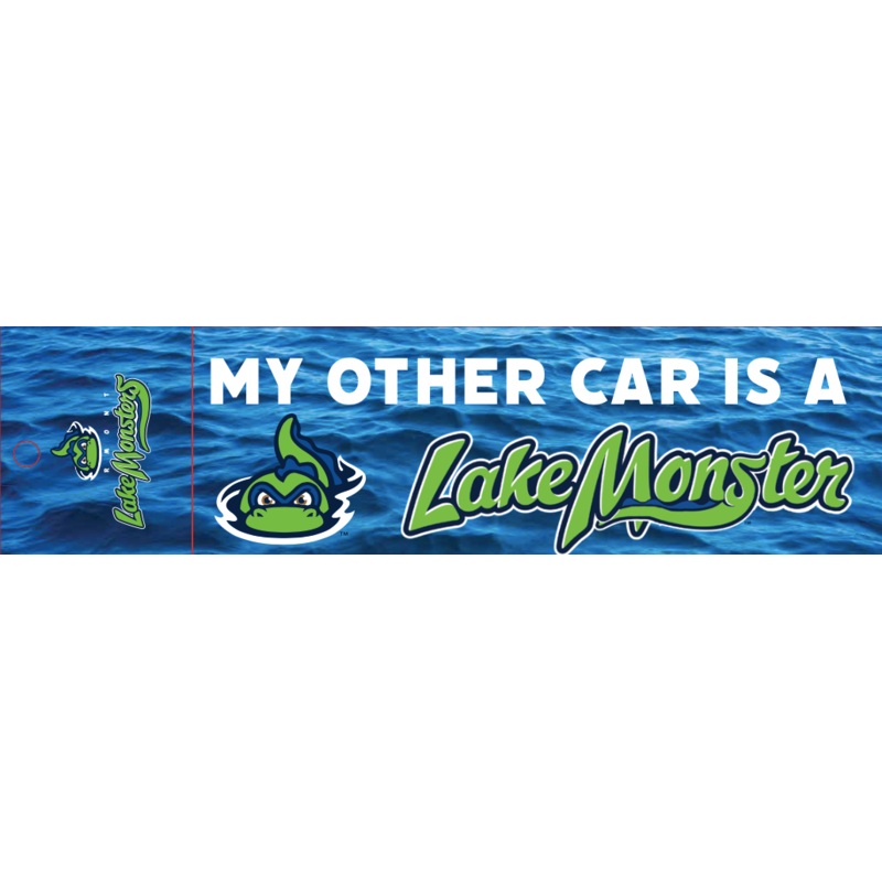 Bumper Stickers|You Drive Like A Champ|Get Off My Tail|My Other Car is A Lake Monster|Vermont Lake Monsters