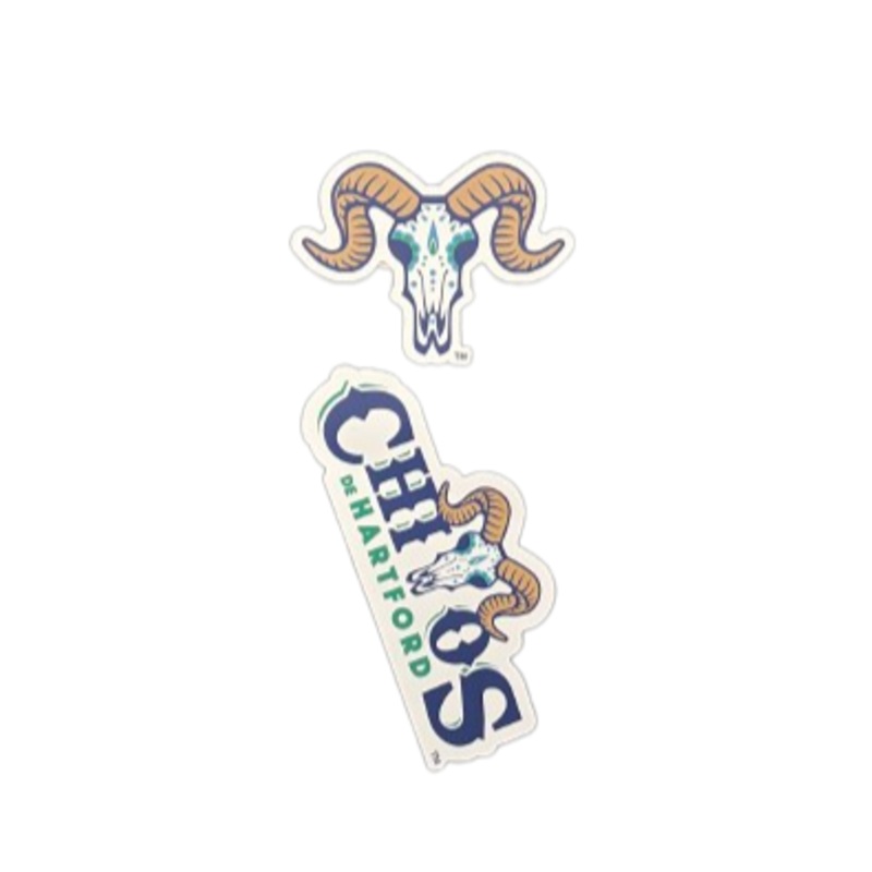 Hartford Yard Goats Chivos de Hartford Double-Up Stickers