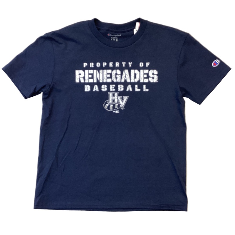 *NEW* Youth Property of Renegades Baseball Champion Jersey Tee-Navy