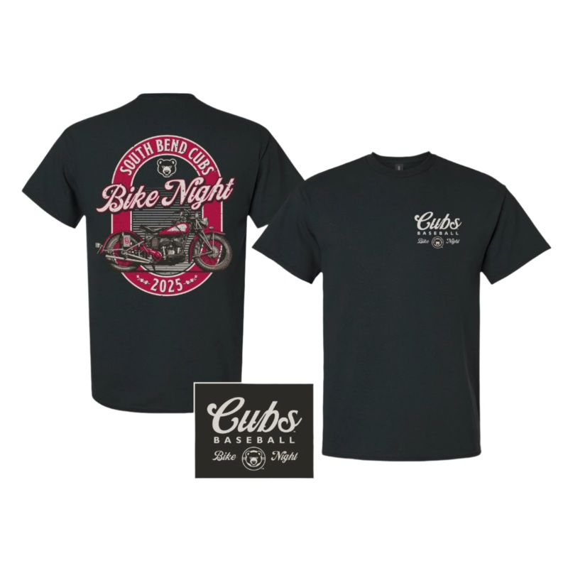 South Bend Cubs 2025 Bike Night T-shirt