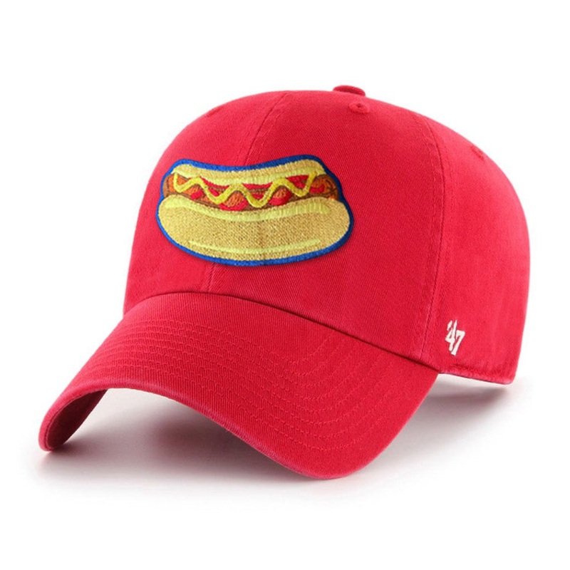 ’47 Clean Up Reading Hot Dogs Red Adjustable Hat