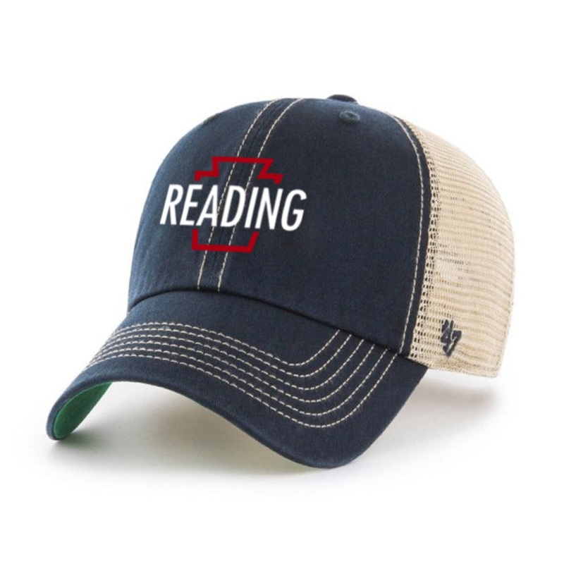 ’47 Clean Up Reading Keystones Navy Trawler Adjustable Trucker Mesh Hat