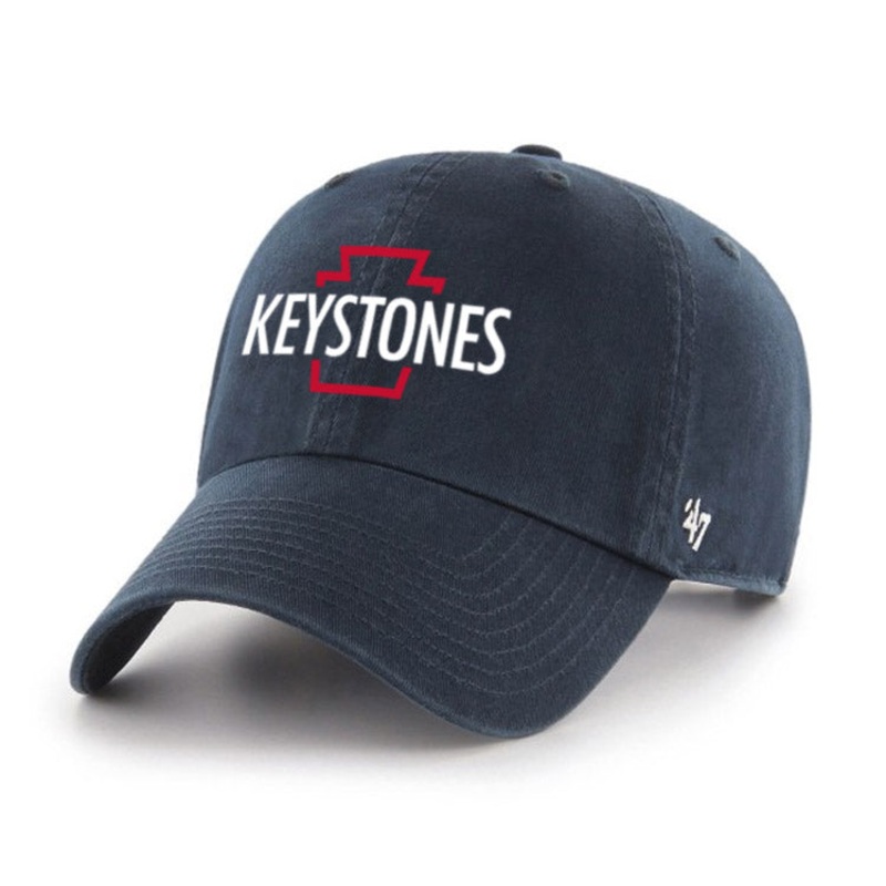 ’47 Clean Up Reading Keystones Script Navy Adjustable Hat