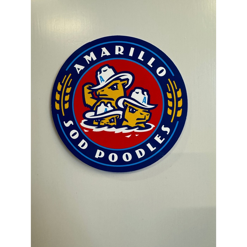 Amarillo Sod Poodles Crest Logo Decal