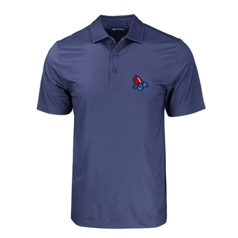 Jersey Shore BlueClaws Bucket Crab Geo Print Polo