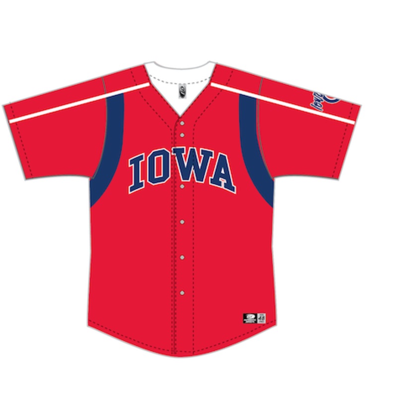 Men’s Iowa Cubs Alternate Replica Red Jersey