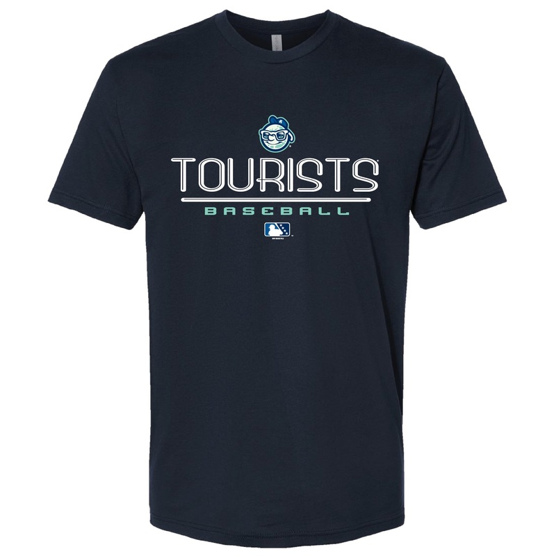 The Asheville Tourists Navy Hitchcock Shirt