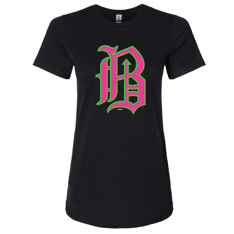 Women’s Pink & Green Old English B Tee