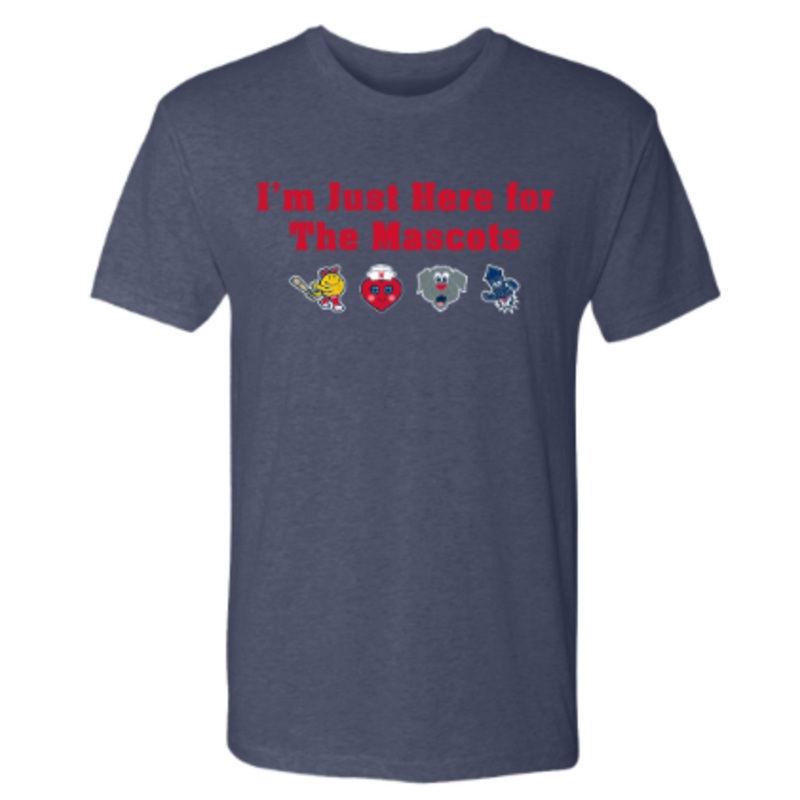 Worcester Red Sox Navy Here for the Mascots Tee