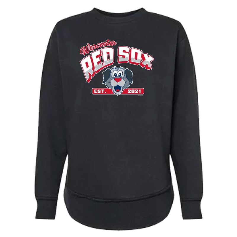 Worcester Red Sox Black Women’s Woofster Ozzie Crewneck