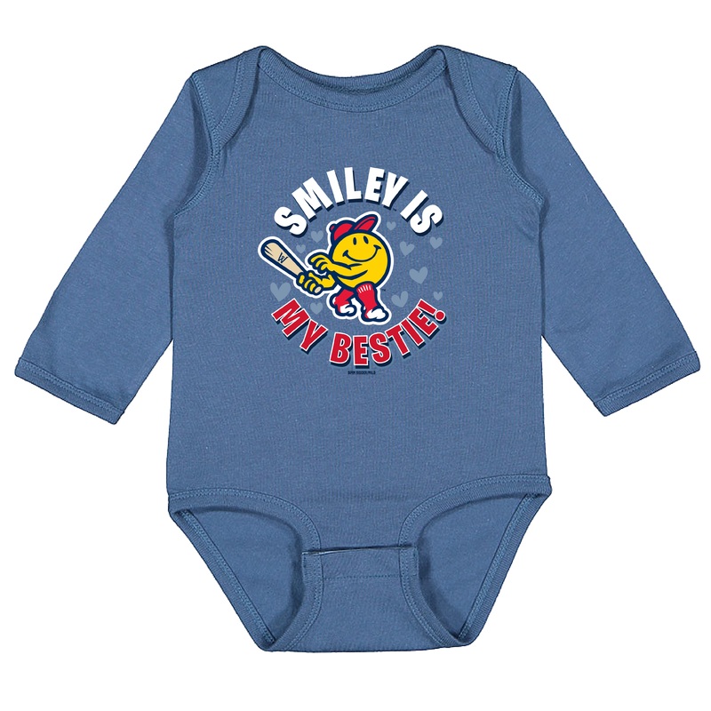 Worcester Red Sox Blue Infant Smiley is my Bestie Onesie