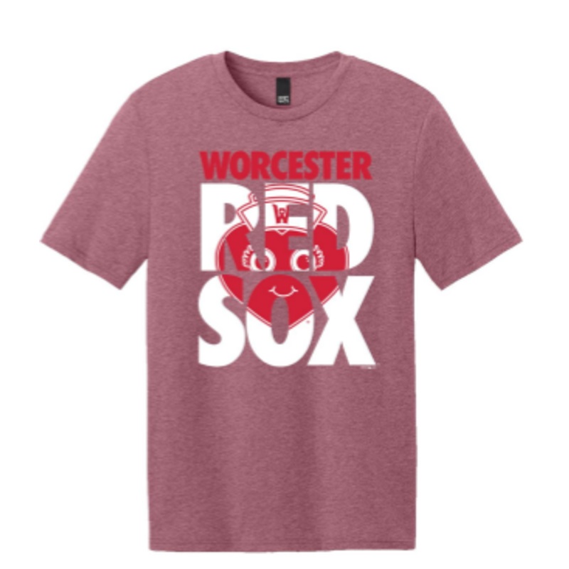 Worcester Red Sox Heather Red Big Clara Tee