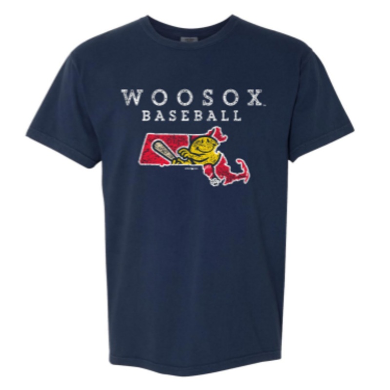 Worcester Red Sox Navy WooSox State Tee
