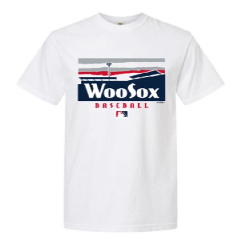 Worcester Red Sox White Stadium Sky Tee