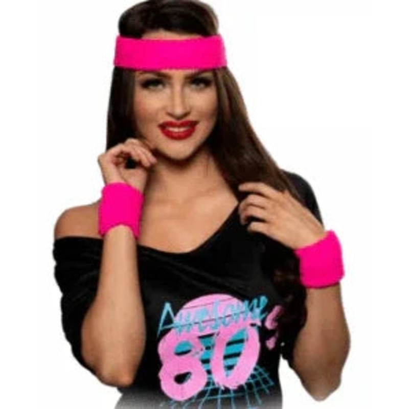80’s Headband Set | 1 ct|Neon Orange|Neon Green|Neon Yellow|Neon Pink