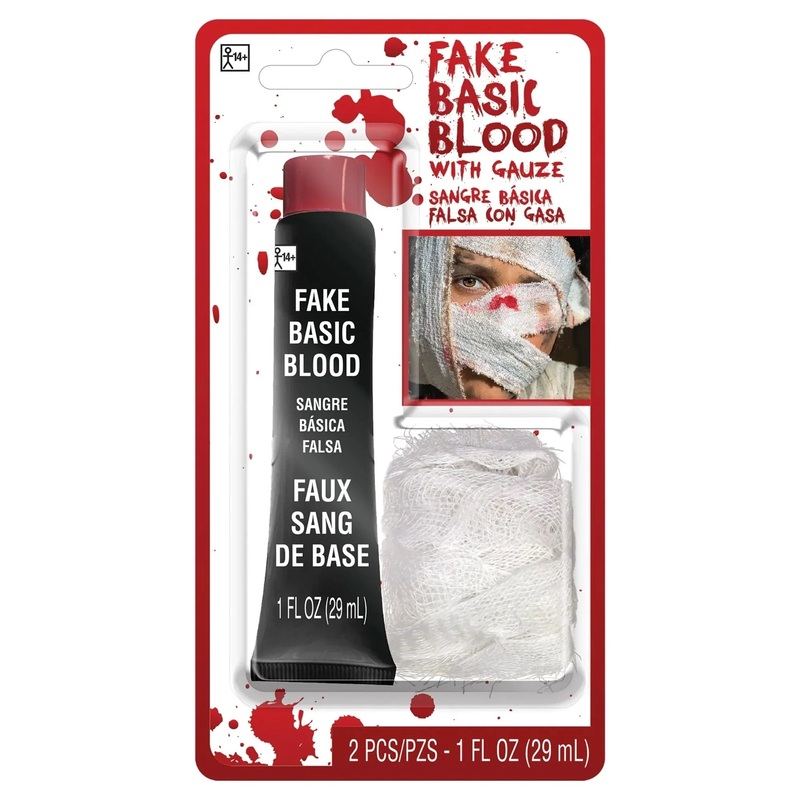 Fake Blood with Gauze 1 oz. | 1 ct