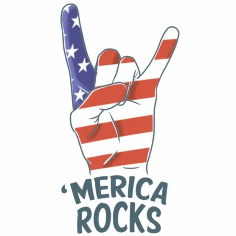 Merica Rocks Temporary Tattoo | 1 ct