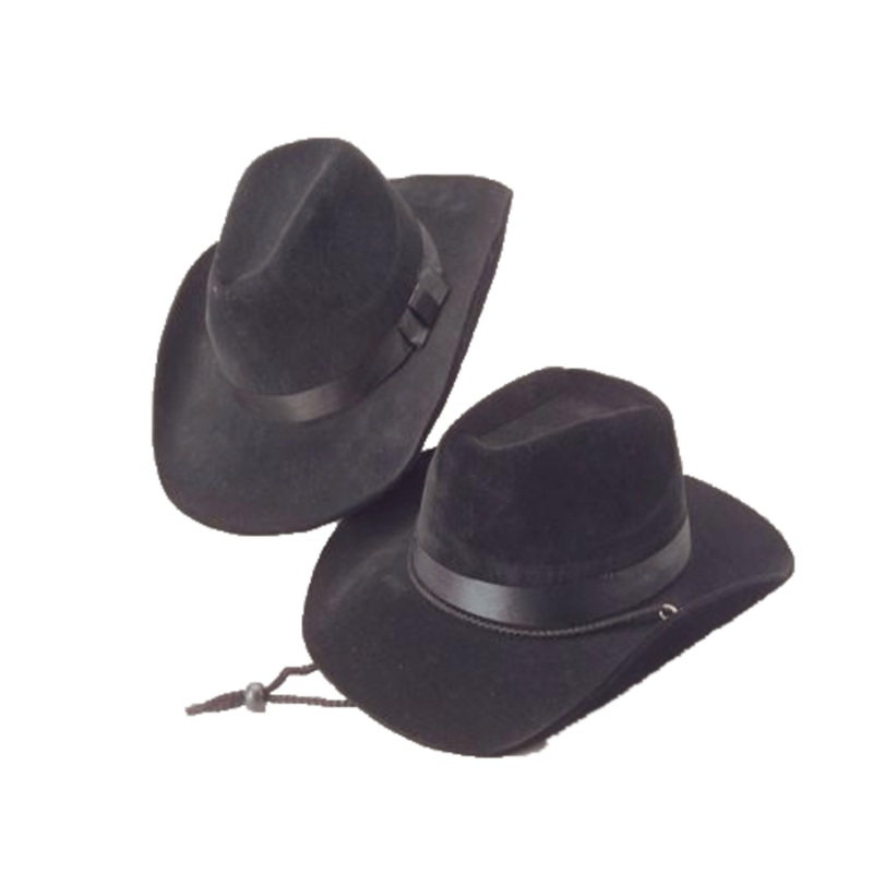 Black Felt Adult Cowboy Hat | 1ct