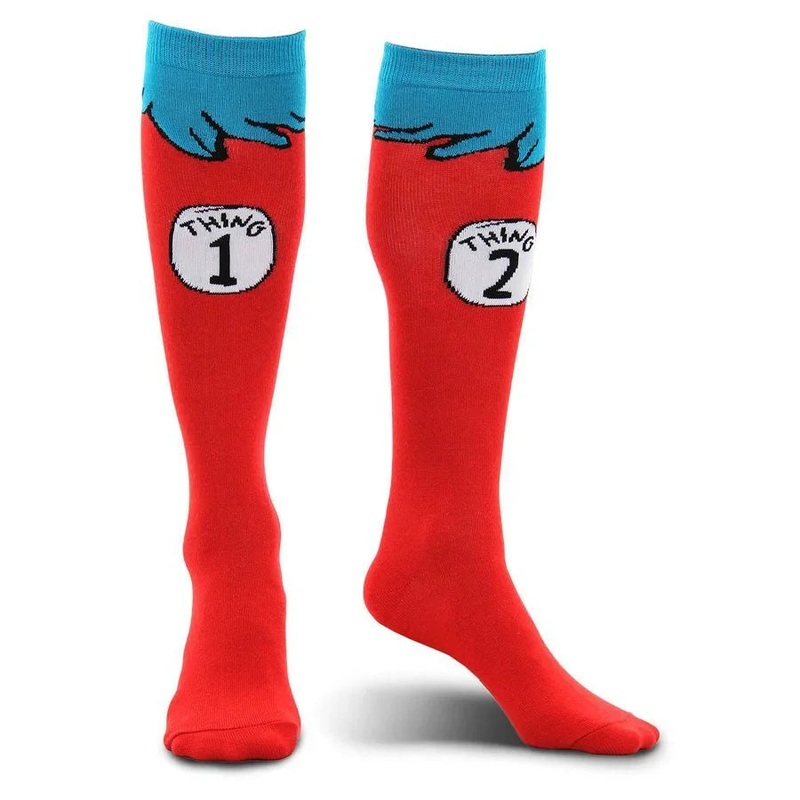 Dr. Seuss Thing 1 & 2 Socks – Adult