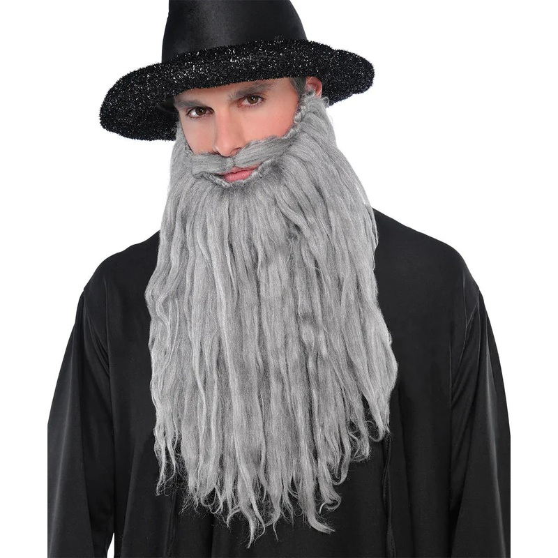 Grey Plush Beard & Moustache | 1ct